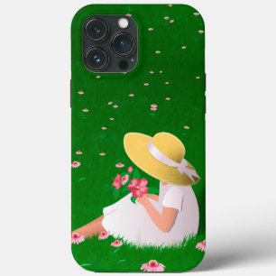 草の中の少女 iPhone 13 PRO MAXケース