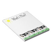 草の中の牛に何がモーある? ノートパッド (アングル)