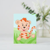 草の中の虎 ポストカード (スタンド正面)