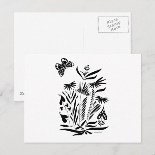 草の中の蝶 ポストカード (正面/裏面)