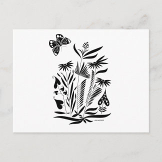 草の中の蝶 ポストカード