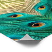 草の中の青い孔雀 ポスター (角)