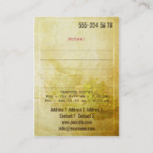 草の健康及び美しい-名刺 名刺 (裏面)