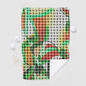 草の写真の編み籠に似ている ゴルフタオル (インサイチュ)