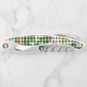 草の写真の編み籠に似ている ソムリエナイフ (正面)