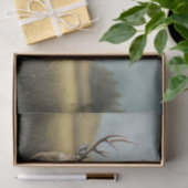 草の切り離し畑に立つ鹿のシカ 薄葉紙 (ギフト)