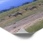 草の多い平野 ポスター (角)