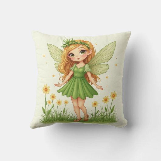 草の妖精ピロー クッション (裏面)