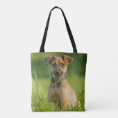 草の子犬 トートバッグ (裏面)