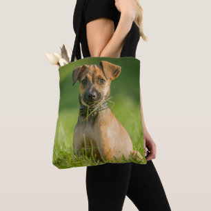 草の子犬 トートバッグ