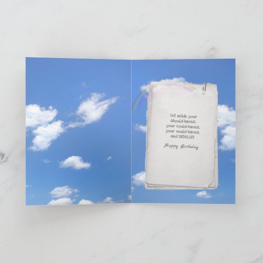 草の子猫 カード (内部)