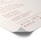 草の実が落ちる 結婚 記念 思い出 ポスター (角)