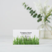 草の庭の芝生の心配および景色 名刺 (スタンド正面)