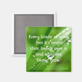 草の引用文磁石の刃 マグネット (正面/裏面)