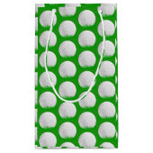 草の形をしたゴルフボール スモールペーパーバッグ (裏面)