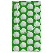 草の形をしたゴルフボール スモールペーパーバッグ (正面)