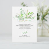 草の悔やみや弔慰のサンキューカード サンキューカード (スタンド正面)