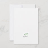 草の悔やみや弔慰のサンキューカード サンキューカード (裏面)