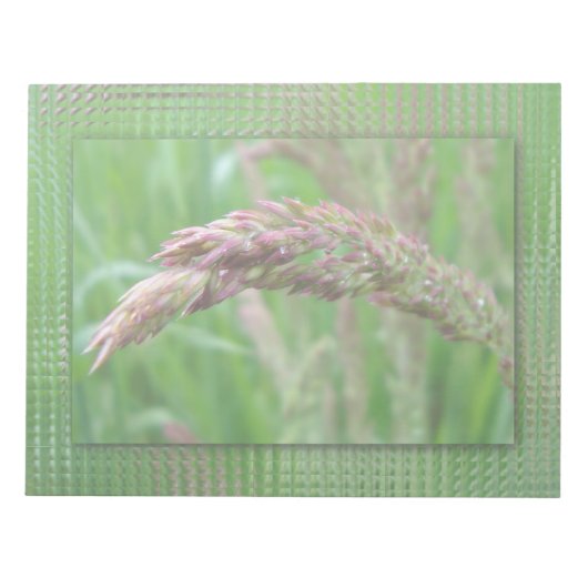 草の成長メモ帳 ノートパッド (正面)