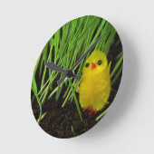 草の房 ラウンド壁時計 (傾斜)