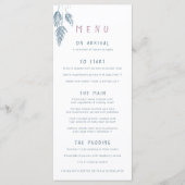 草の果実の水の色の埃の多い青結婚白 メニュー (正面)