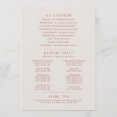 草の果実の水の色は茶色のオレンジ結婚色 プログラム (裏面)