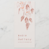 草の果実の水の色tan terracotta結婚's メニュー (裏面)