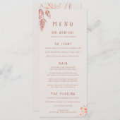 草の果実の水の色tan terracotta結婚's メニュー (正面/裏面)