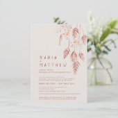 草の果実tan terracotta水の色の写真のinvi 招待状 (スタンド正面)