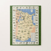 草の治療のパズルの地図 ジグソーパズル (縦)