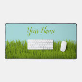 草の牧草地の緑の芝生 デスクマット (キーボード&マウス)