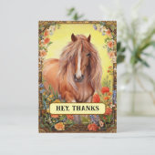 草の生えた馬 サンキューカード (スタンド正面)