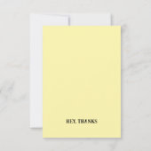 草の生えた馬 サンキューカード (裏面)