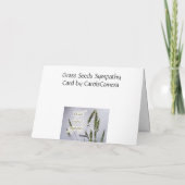 草の種の同情カード カード (裏面)