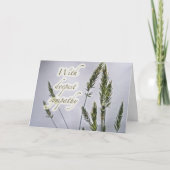 草の種の同情カード カード (正面)