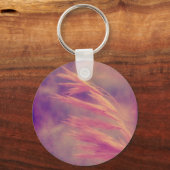 草の種子パープルヘイズデジタルアート キーホルダー (正面)