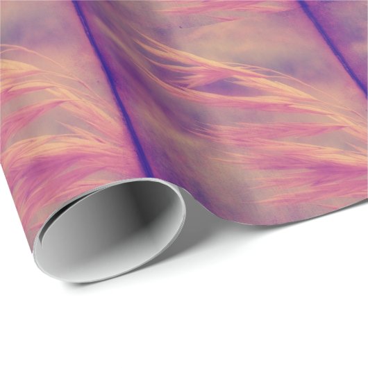 草の種子パープルヘイズデジタルアート ラッピングペーパー (ロールコーナー)