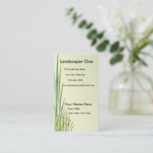 草の縁ど離れ作品 名刺 (スタンド正面)