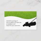 草の背景 | ツリーのロゴ 名刺 (裏面)