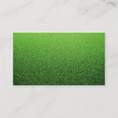 草の背景。 新しい緑の芝生 名刺 (裏面)