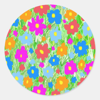 草の花パワー ラウンドシール