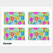 草の花パワー 長方形シール (シート)