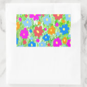 草の花パワー 長方形シール (バッグ)