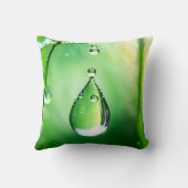 草の茎に露が落ちる クッション (裏面)