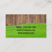 草の草刈りヤードローンスタフ気にト造園 名刺 (裏面)