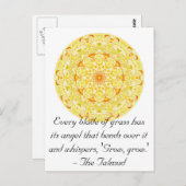 草の葉には天使が入っていて….. ポストカード (正面/裏面)