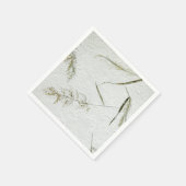 草の葉の薄い日本の紙 スタンダードカクテルナプキン (角)