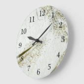 草の葉の薄い日本の紙 ラージ壁時計 (傾斜)