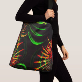 草の葉花びらと彫り物？ クロスボディバッグ