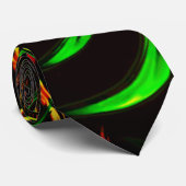 草の葉花びらと彫り物？ ネクタイ (ロール)